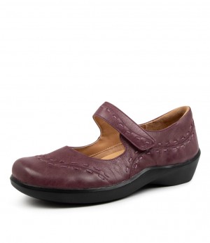 Women Ziera Gummibear (Wide) Mary Janes Purple | Z-705186