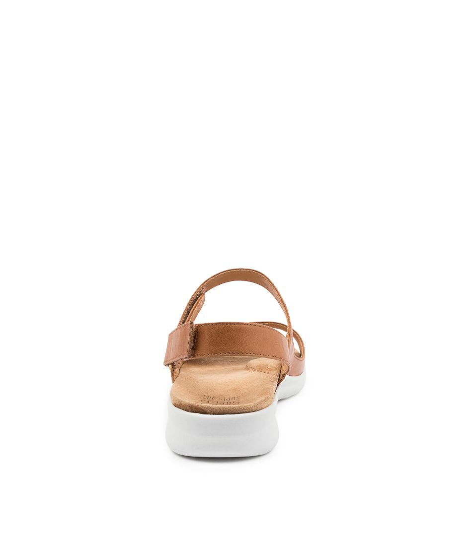 Women Ziera Benji (Wide) Sandals Brown / White | Z-136947