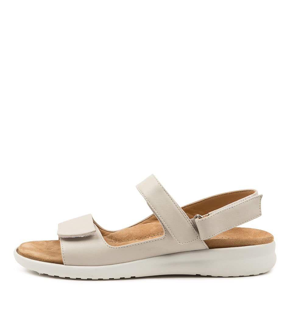 Women Ziera Benji (Wide) Sandals Grey / White | Z-624098