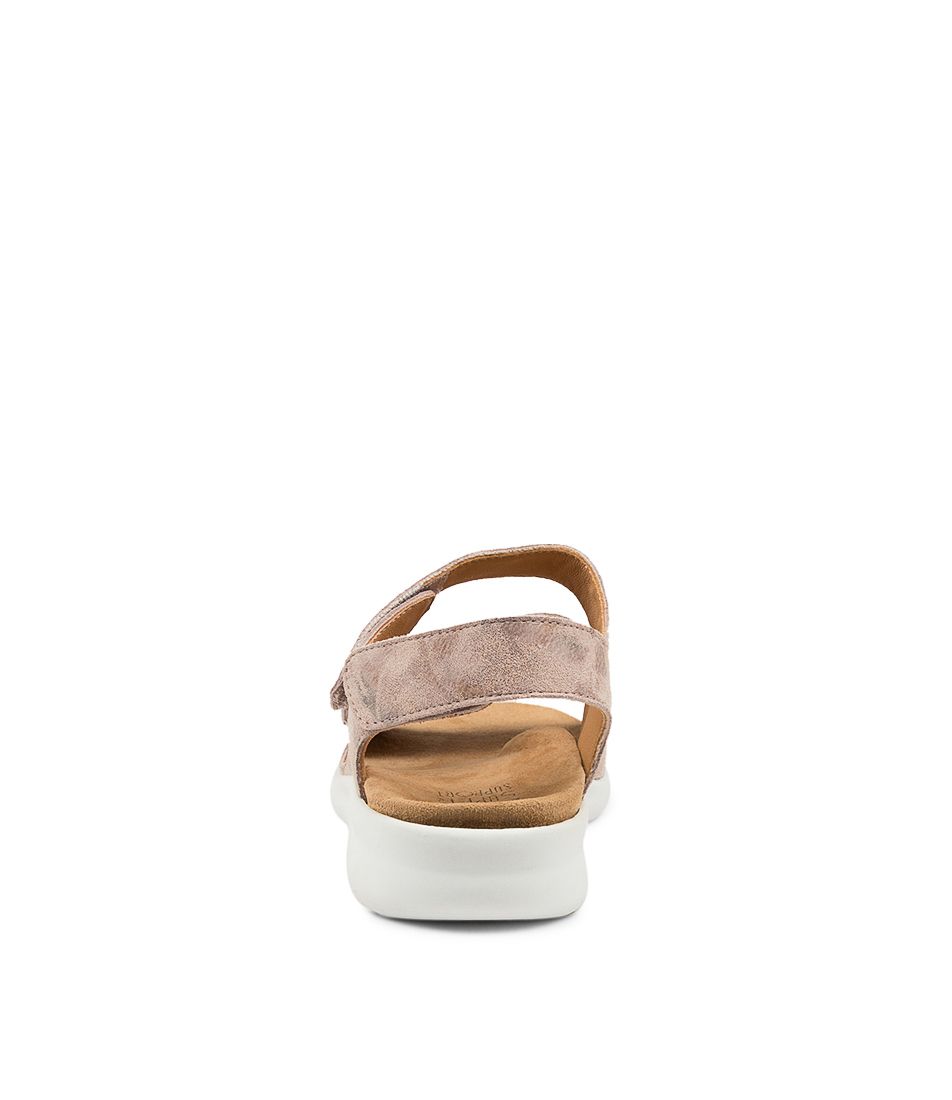 Women Ziera Bonny (Wide) Sandals Beige / White | Z-689704