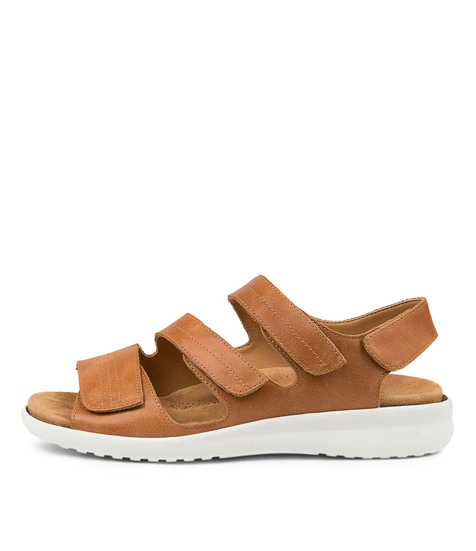 Women Ziera Bonny (Wide) Sandals Brown / White | Z-509437