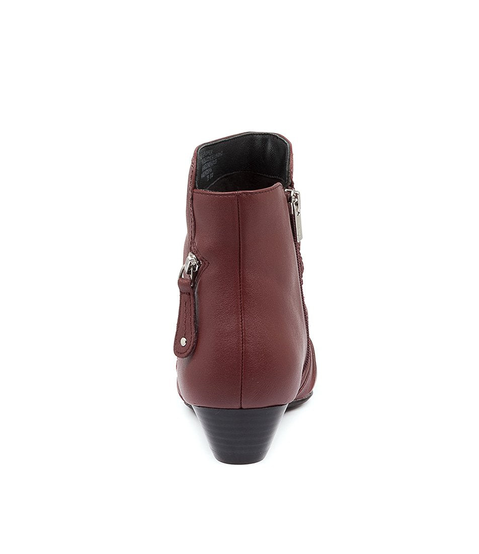 Women Ziera Camryn (Extra Wide) Boots Dark Red | Z-627490