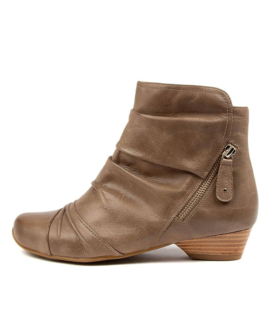 Women Ziera Camryn (Extra Wide) Boots Grey Brown | Z-408572