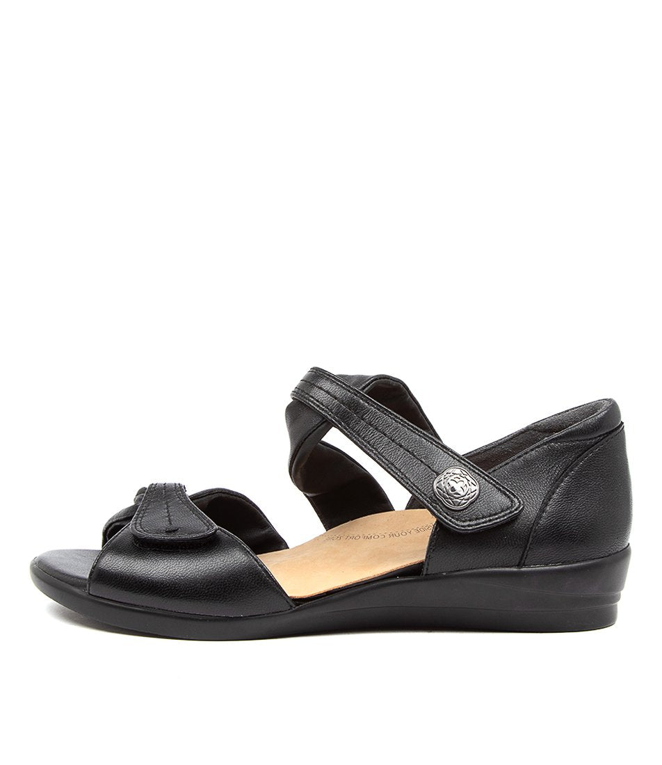 Women Ziera Doxie (Wide) Sandals Black | Z-230678