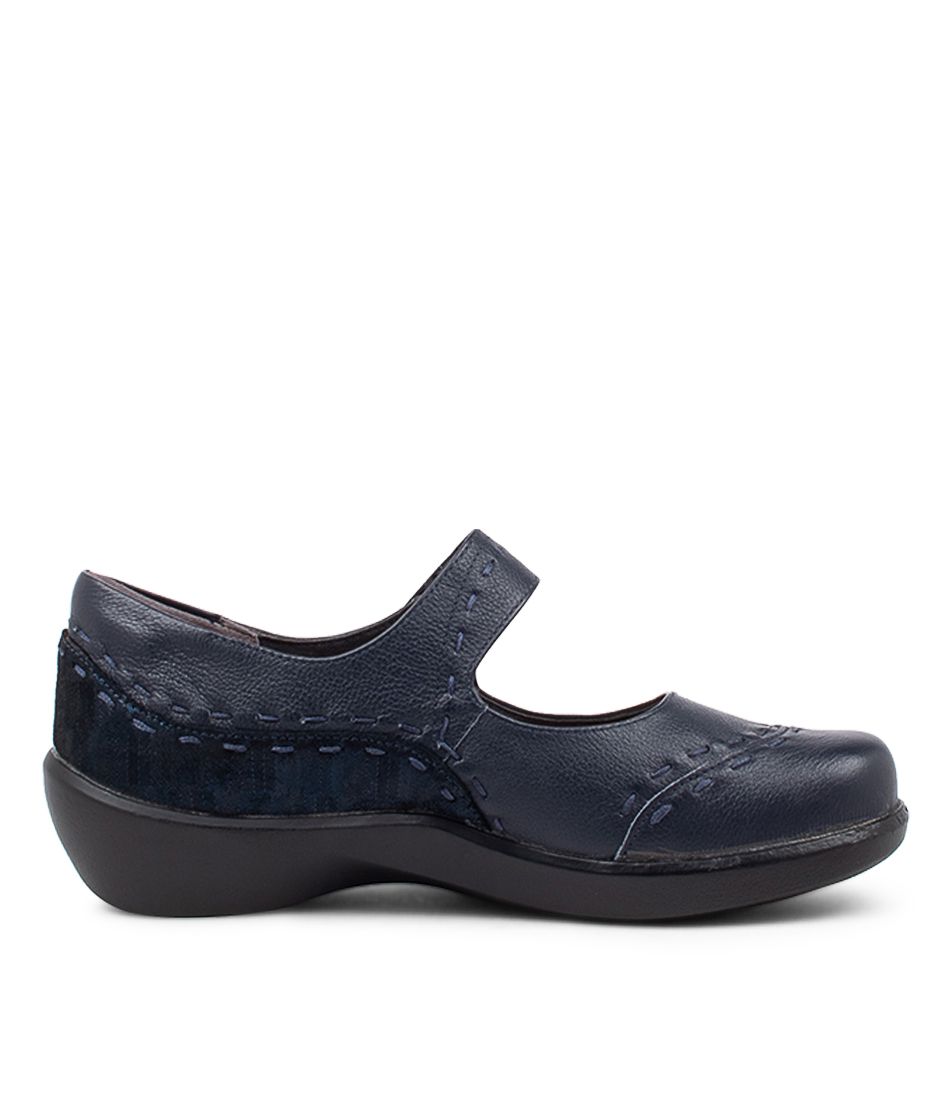 Women Ziera Gummibear (Wide) Mary Janes Navy | Z-607915