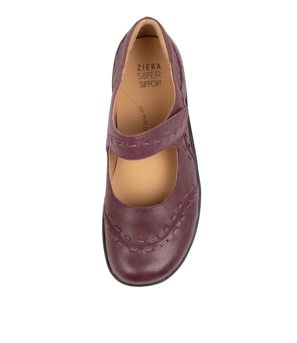 Women Ziera Gummibear (Wide) Mary Janes Purple | Z-705186