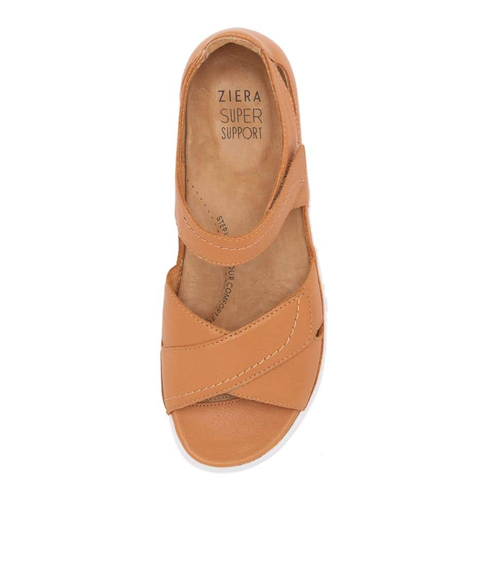 Women Ziera Ians (Wide) Sandals Brown / White | Z-793541