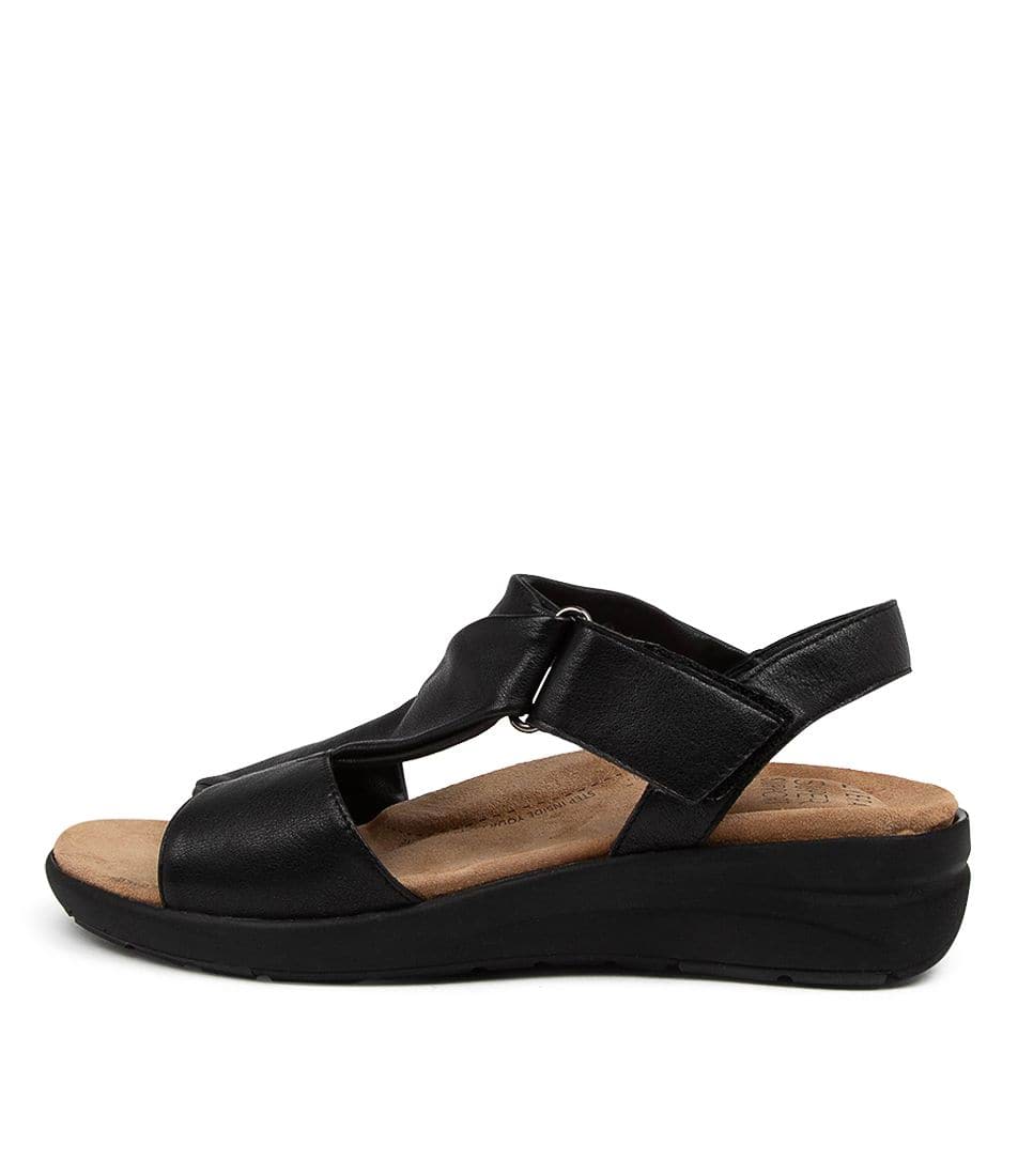 Women Ziera Nazley (Wide) Sandals Black / Black | Z-359128