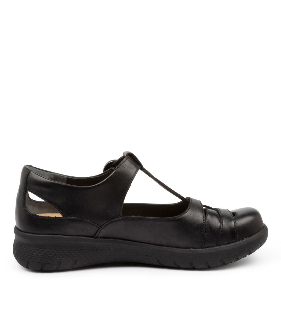 Women Ziera Skipper (Extra Wide, Adjustable Fit) Mary Janes Black | Z-945203