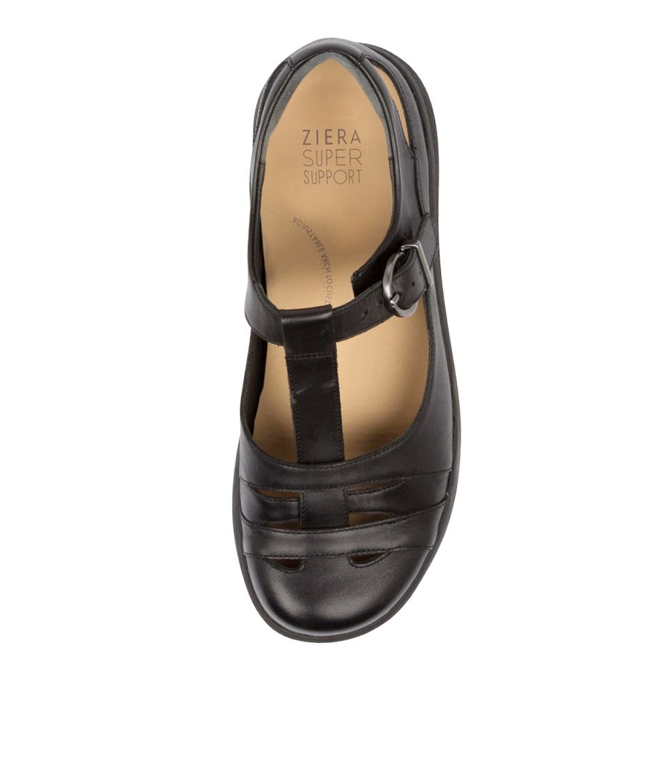 Women Ziera Skipper (Extra Wide, Adjustable Fit) Mary Janes Black | Z-945203