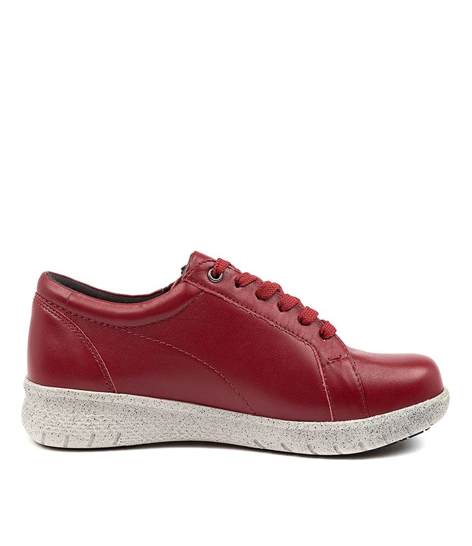 Women Ziera Solar (Extra Wide, Adjustable Fit) Sneakers Red | Z-798415