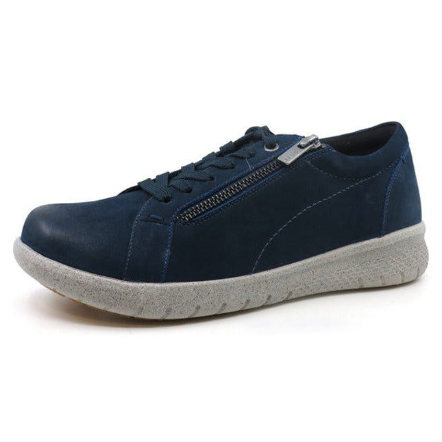 Women Ziera Solar (Extra Wide, Adjustable Fit) Sneakers Navy | Z-601279