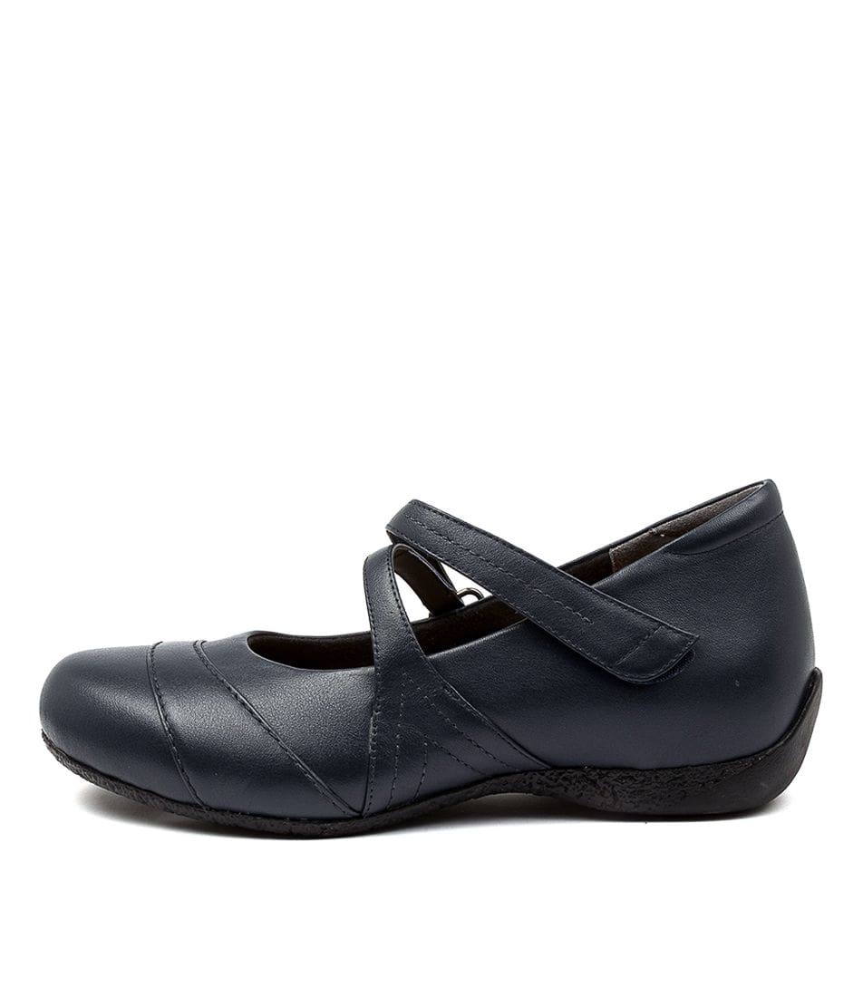 Women Ziera Xray (Wide) Mary Janes Navy | Z-439851